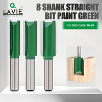 LAVIE mata Router lurus Shank 8mm, pengerjaan kayu untuk membuat alur kayu