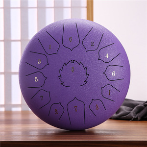High Quality 12 Inch 13 Steel Tones Tongue <b>Drum</b> for Performance Sound Healing Instrument for Yoga Meditation - Product Image 6