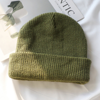 Bonnet thermique doux et chaud en acrylique, tricoté, coloré, avec revers, personnalisable avec logo, pour homme, pour le ski et les activités de plein air, fabrication OEM
