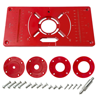 Carpinte-fresadora De Madera De Aluminio, Fresadora Con Anillos, Enrutador Placa De Inserci6r