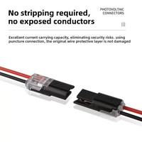 Conector Rápido D2, Bloque de Terminales para Cables, Conector de Cable para Iluminación LED, Conector Enchufable de 2 Pines sin Herramientas, Material de Cobre