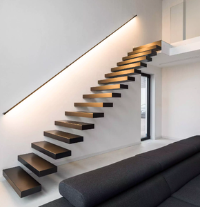 Prima câble garde-corps caché en acier Support étape et escalier Design minimaliste personnalisé escalier flottant - Product Image 3