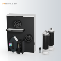 Ventilateur de récupération de chaleur mural pour une seule pièce, certifié CE, HRV ERV, échange de chaleur, 180 m³/h, application TUYA, pas cher