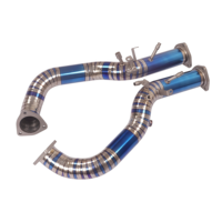 Knalpot Downpipe Header Grosir Pabrik Langsung untuk Porsche 718 GT4 RS 4.0L Paduan Titanium  Performa Tinggi Upgrade Tenaga