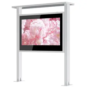 46inch large display outdoor digital signage price with 1500nits full HD all weather proof IP66 enclosure low power consumption