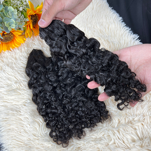New Arrival Crochet <strong>Braid</strong> Human <strong>Hair</strong> <strong>Extension</strong> Install and Remove Faster 100% Human <strong>Hair</strong> Burmese Curly Adjust <strong>Hair</strong> Volume Freely - Product Image 2