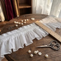 Dentelle à volants festonnés, tissu à franges ondulées pour ourlets de jupes, loisirs créatifs et décoration de vêtements pour animaux de compagnie – Fournisseur direct usine