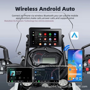Pantalla GPS inalámbrica impermeable de 5,5 pulgadas para Android Apple Carplay navegación portátil 1 año para motocicletas BMW - Product Image 4
