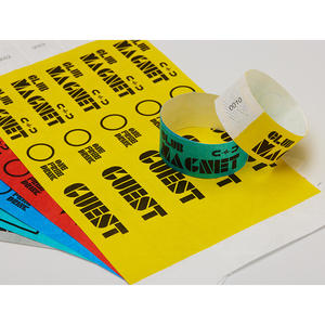 [AnyWristband] Bracelets de contrôle d'accès anti-effraction avec adhésif puissant, bracelets TYVEK de couleur unie, 25 mm (1 pouce) - Product Image 5