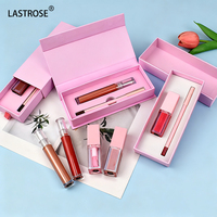 Marque privée Vegan 4 en 1 Brillant Mat Liquide Rouge À Lèvres Lipliner Crayons Ensembles Brillant À Lèvres Pigmenté Longue Durée et Kits de Crayon À Lèvres