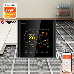Tuya ZigBee 3.0 Hydro nischer Fußboden heizungs thermostat Smart Room Radiator Temperatur regler Arbeiten Sie mit Alexa Google Home
