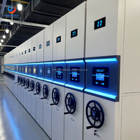 Estanterías Compactas RFID con Cerradura Electrónica, Sensores de Iluminación Automática, Aprobadas por FM, Ahorro de Energía, Espacio de Almacenamiento de Alta Densidad