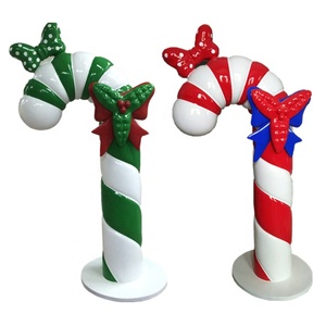 Muleta navideña <span class=keywords><strong>de</strong></span> fibra <span class=keywords><strong>de</strong></span> vidrio, bastón <span class=keywords><strong>de</strong></span> <span class=keywords><strong>caramelo</strong></span> grande, decoración, piruleta gigante, gran oferta - Product Image 3