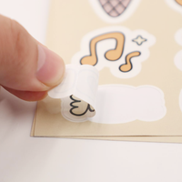 Autocollants holographiques UV découpés sur mesure, étiquettes de dessins animés, pack d'autocollants adhésifs imperméables, autocollants personnalisés avec logo