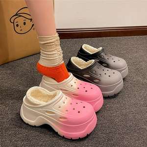 Unisex आरामदायक शीतकालीन आउटडोर एवा हाई टॉप एयर कुशन ओपन टो गार्डन सैंडल लुभावनी नरम ऊपरी भीतरी फ्लैट क्लॉग्स - Product Image 4