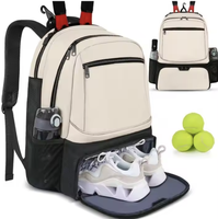KUAIQIU sac à dos étanche en polyester avec logo personnalisé pour ordinateur portable sac de sport avec compartiment à chaussures fermeture éclair K-08997 de pickleball