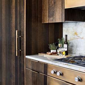 Nouvelle arrivée, cuisine moderne de luxe, design modulaire, meubles en bois, bois économique, mur en bois, armoire de cuisine en gros - Product Image 1