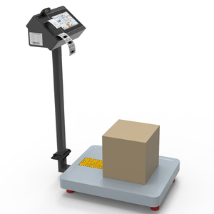 Balance de pesage LCD avec système <span class=keywords><strong>Android</strong></span> intelligent IA de 7 pouces, unités en kg, impression d'étiquettes avec code QR clignotant, traçabilité, balance de table OEM ODM - Product Image 3