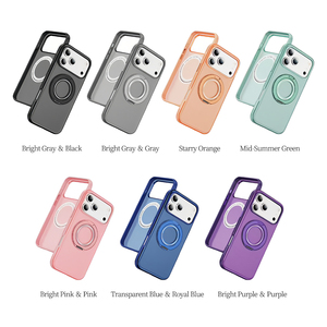 Pour <span class=keywords><strong>iPhone</strong></span> 17 Pro Max Gear Stand Magnétique Pivot Slim Skin-Feel Phone Case - 7 Couleurs Options Phone Cover pour <span class=keywords><strong>iPhone</strong></span> - Product Image 6