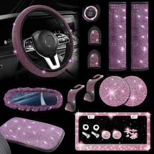 13 pezzi Gauge con grande gancio specchietto retrovisore per auto con cintura di sicurezza copri volante transfrontaliero - Product Image 2