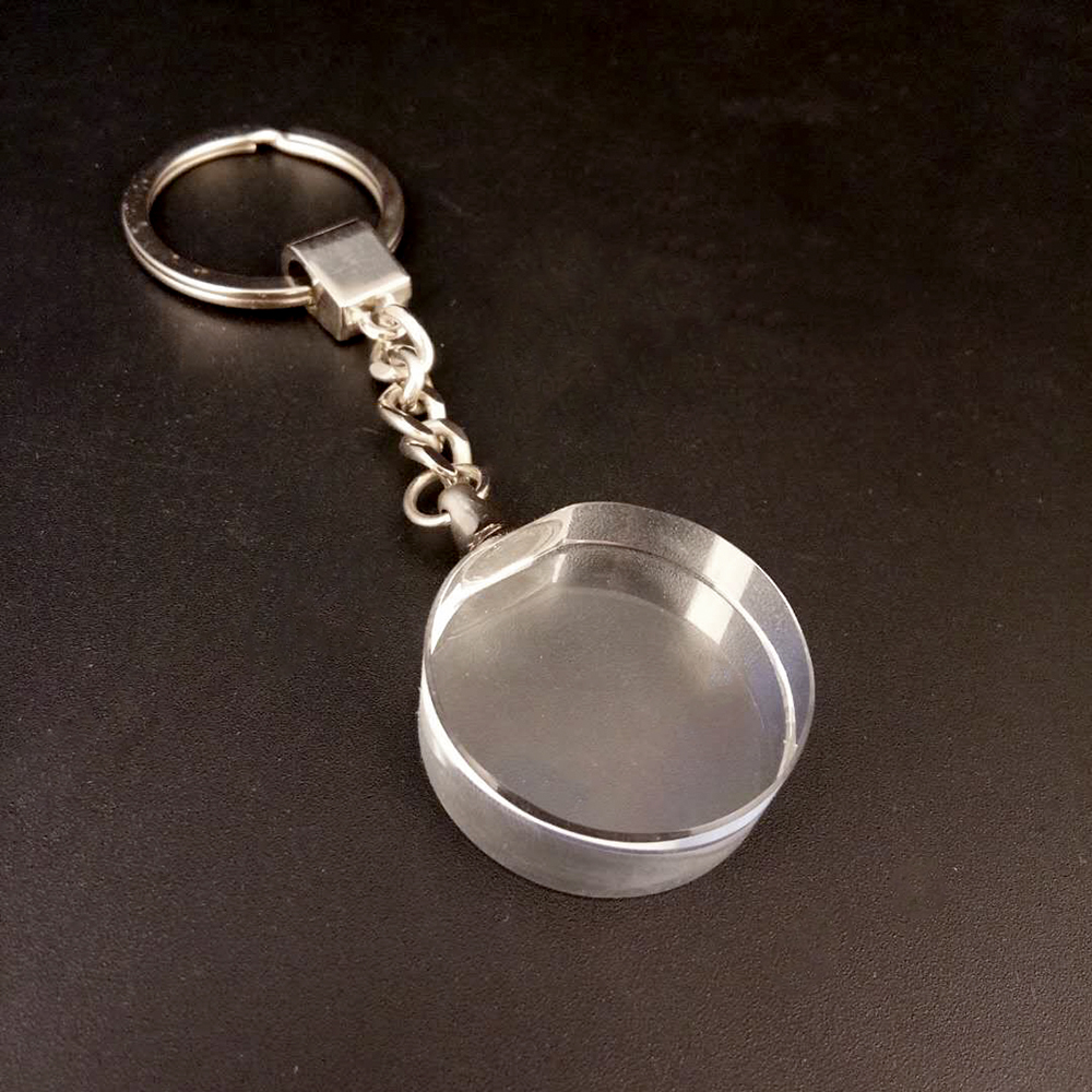 Customized Images For Baby Christening Gifts K9 Key Holders Crystal Wedding Cube Keychain