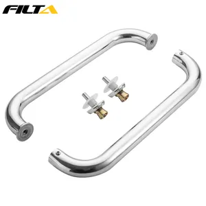 Filta China Supplier Tubular Chrome Bathroom Back To Back Shower Room O Type Glass Pull Door Handle