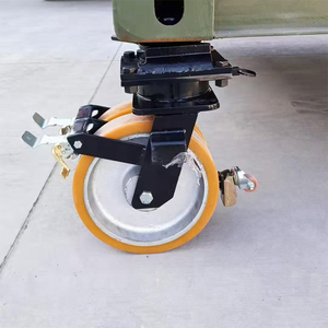 Container bánh xe Lõi Sắt PU Tread bánh xe đôi cho Container vận chuyển siêu nhiệm vụ nặng nề - Product Image 4