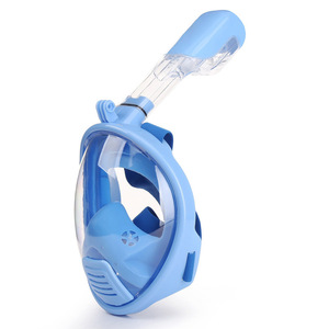 Máscara de Snorkel Completa para Niños XS 4-10 Años Azul PC Silicona Antivaho Equipo de Buceo Equipo de Natación - Product Image 3