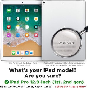 Trường Hợp Cho <span class=keywords><strong>iPad</strong></span> Pro 12.9 1st 2nd Thế Hệ 2015 2017 | Ultra Slim Rugged Trẻ Em EVA Bọt <span class=keywords><strong>iPad</strong></span> Pro Trường Hợp Bìa Với Đứng Xử Lý - Product Image 2