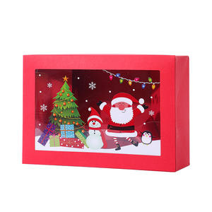 Support à gâteaux pour cadeaux de Noël, biscuits, desserts, bonbons, boîte de buffet de bonbons blanche avec couvercles pour offrir en cadeau - Product Image 6