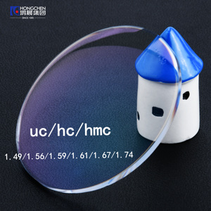 Hongchen bán buôn kính ống kính <span class=keywords><strong>RX</strong></span> 1.60 1.61 ống kính HMC ống kính quang học - Product Image 1