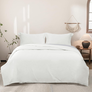 Juego de Funda Nórdica de Bambú/Algodón 400T de Alta Calidad Premium, Ropa de Cama de Bambú y Algodón Cepillado Ultra Suave, Juego de 3/4 Piezas - Product Image 2