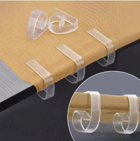 Clips de nappe transparents en plastique, clips de nappe résistants au vent, pinces de maintien de nappe