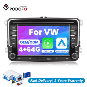 วิทยุติดรถยนต์ Podofo ระบบแอนดรอยด์ 4+64G หน้าจอ 7 นิ้ว รองรับ Wireless CarPlay/Android Auto สำหรับรถยนต์ VW/PASSAT/Seat/SKODA/POLO/FABIA/GOLF 5/6 พร้อมระบบนำทาง GPS แบบ OEM - Product Image 1
