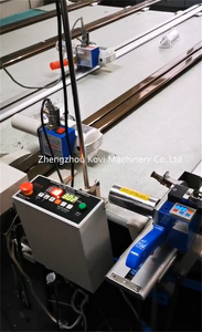 เครื่องตัดผ้าอัตโนมัติแบบมีดกลมไฟฟ้า รางตรง สำหรับตัดผ้าและสิ่งทอ - Product Image 4