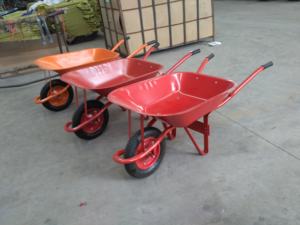 व्हीलबैरो डबल व्हील बैरो बड़े कंक्रीट व्हीलबारो 2 व्हील मेटल ट्रॉली - Product Image 6