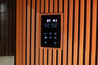 Sauna de paneles de carbono con infrarrojos lejanos para 2 personas con silla ergonómica