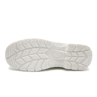 Chaussures de sécurité de cuisine à coupe moyenne pour hommes, à prix abordables, anti-perforation, avec embout en acier, en cuir microfibre blanc, résistantes à l'huile et antidérapantes