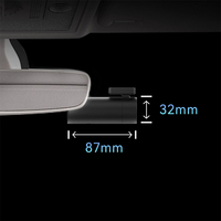 Caméra embarquée DDPAI Mini Pro avec rétroviseur, surveillance de stationnement 24/7, double objectif, grand angle 330°, enregistreur vidéo nocturne 1080p, WiFi