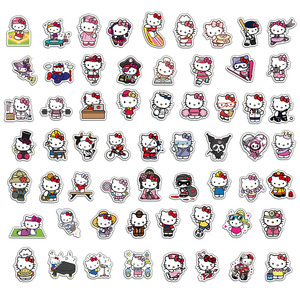 60 Pcs Sáng Tạo Dễ Thương <span class=keywords><strong>Kitty</strong></span> Khác Nhau Chuyên Nghiệp Trang Trí Dán Xin Chào Mèo Con Vẻ Đẹp Cao Hành Lý Máy Tính Xách Tay Phim Hoạt Hình Dán - Product Image 4