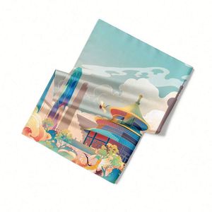 Écharpes en soie pour femmes, foulard en soie douce, écharpe en soie personnalisée sur mesure, bords roulés à la main, parfaites pour les accessoires de mariée - Product Image 6