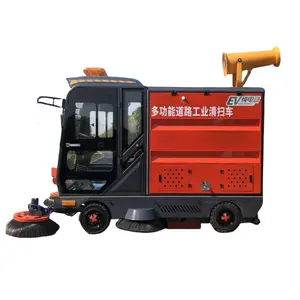 New Style Road Scrubber 4 Wheels Intelligent Electric Commercial Street Sidewalk Ride On Floor Sweeper