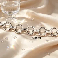 Nouveau Collier Simple et Polyvalent en Perles de Zircon avec Chaîne de Perles et Sertissage Clos, Certifié IGI, Style Sportif pour Femme, Idéal pour le Quotidien, les Fêtes et comme Cadeau