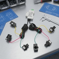 Medidor de Energía Inteligente Monofásico Acrel ADL200M-CT 1P 18mm CT Externo Cableado Autoadaptable RS485 Modbus
