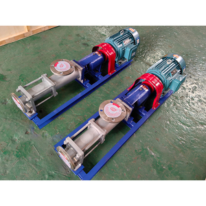 FG60-1 Stainless Steel Single Screw <b>Pump</b> OEM Customizable Food Grade Sewage Sludge Applications High 0.6Mpa 5.5HP Motor Single S - Product Image 1