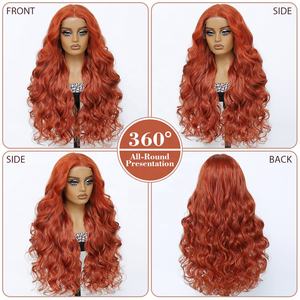 Parrucca Sintetica TOP GIRL 5X5 con Frontale in Pizzo HD, Fibra Naturale Resistente al Calore, Qualità Premium, Effetto Ondulato - Product Image 6