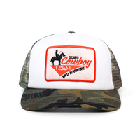 Gorra Trucker de 5 Paneles de Malla de Camuflaje Transpirable de Alta Calidad para Hombre, con Logotipo Bordado Personalizado, Gorra de Béisbol para Exteriores