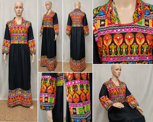 Caftán Dubai con Estampado Floral Vintage para Mujer – Jalabiya de Organza Bordada, Ropa Islámica Modesta para Vestir en Ocasiones Elegantes - Product Image 2