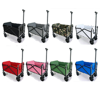 Mini chariot de courses pliable multifonctionnel, longueur totale 63 cm (avec quatre roues) - chariot à main réglable en hauteur