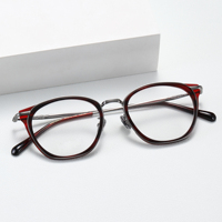 Benyi Lunettes de vue personnalisées de luxe Montures optiques rondes en titane Lunettes élégantes assorties à la forme du visage en diamant de style classique solide